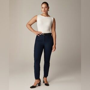 NWT J. Crew Petite Cameron Black Pants in 4-season stretch | Sz 12 P